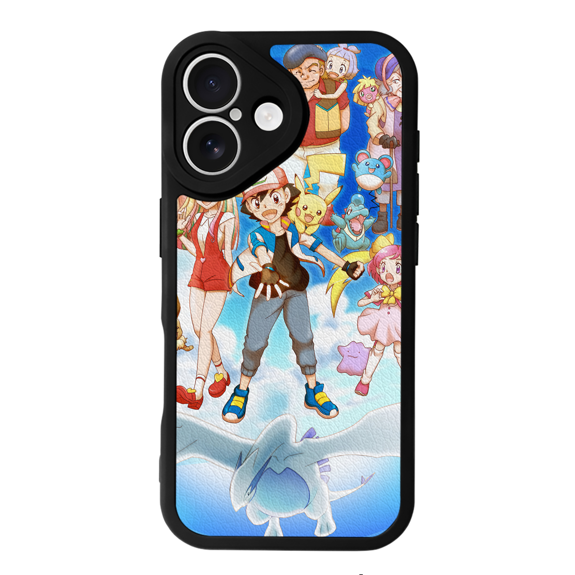 （画像用） ポケットモンスター Pokémon 【iPhone 16シリーズ対応】シリコンスマホケース（レザー調） 材質：シリコン